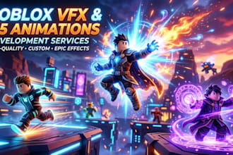 create roblox vfx effects and custom r15 animations
