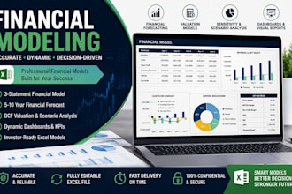build financial models, forecasts, valuation spreadsheets, vba macros in excel