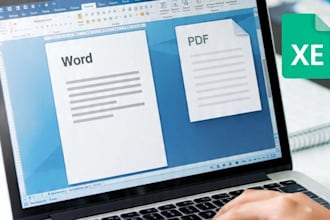 convert PDF to word excel and do manual typing