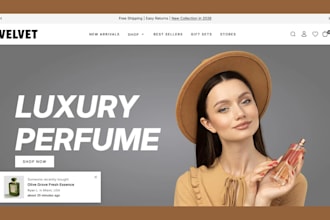 design perfume shopify  shopify store perfume website body spray perfume store