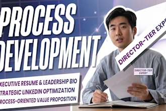 write a senior director process development resume