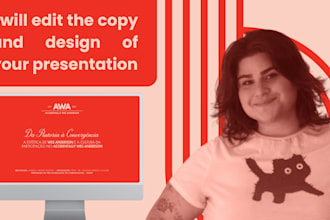 edit the copy and design your presentation