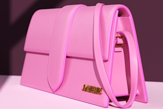 design high end 3d luxury bags with realistic textures