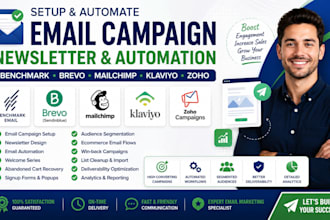 benchmark email champaign newsletter automation  zoho brevo mailchimp klaviyo
