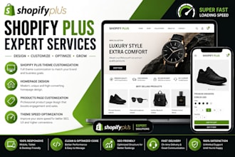 do shopify plus theme customization, shopify plus products page, homepage design