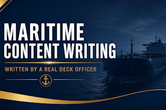 write maritime content for shipping professionals