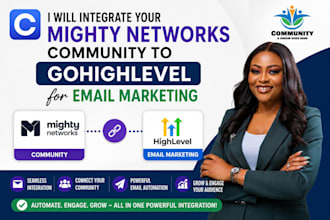 integrate your mighty networks community to gohighlevel for email marketing