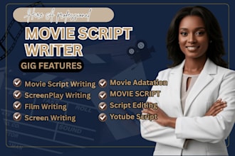 write a compelling screenplay for your movie or TV series