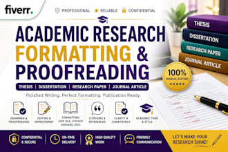 edit your thesis, dissertation and research paper