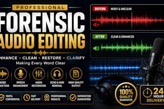 enhance, clean, restore and clarify forensic audio recordings