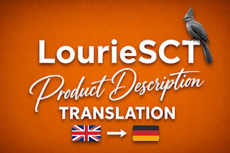 translate your product description from english to german