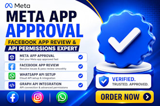 fix meta app approval, facebook app review and whatsapp API setup