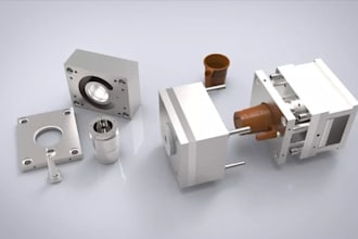 design plastic injection mold, 3d cad and dfm analysis
