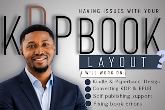 do canva book layout ebook formatting and fix KDP book cover design for amazon