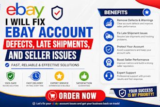 fix ebay account defects late shipment and seller performance