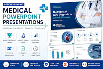 design stunning medical powerpoint presentation for healthcare and research