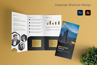 do modern tri fold brochure design