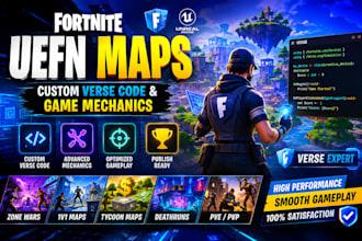 create fortnite uefn maps, custom verse code and game mechanics