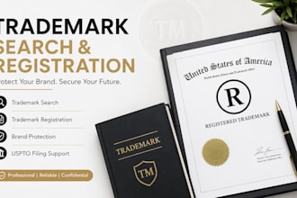 assist with trademark search and trademark registration, brand protection, uspto