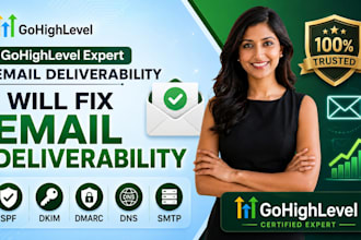 fix gohighlevel email deliverability spf dkim dmarc mailgun lc email