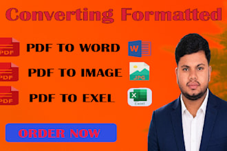 do converted PDF to word, excel, image, any other  format