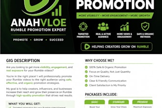 do rumble video promotion