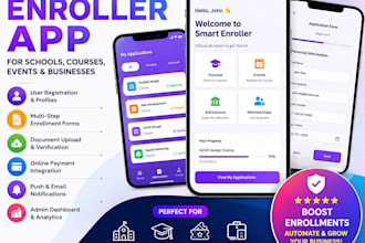 develop a custom enroller app for schools, courses, events, and businesses