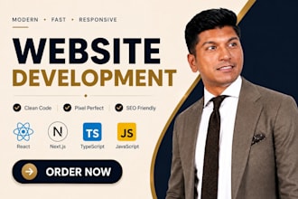 build a modern react nextjs website