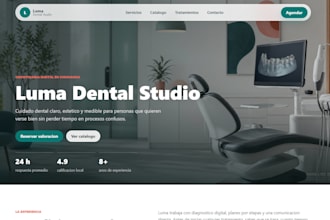 create a modern responsive landing page