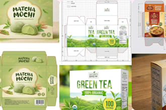 design product packaging box design label design and packaging dieline