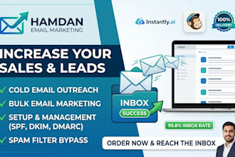 do cold email campaign and email marketing to reach inbox
