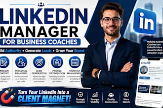 manage linkedin for business coaches consultants and personal brands