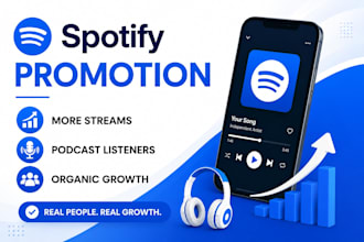 increase spotify streams, podcast listeners and organic growth