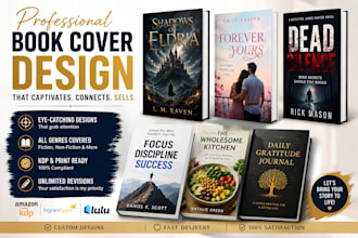 design ya romance thriller self help book cover design fantasy kdp cover design