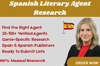 research spanish literary agents and publishers for book