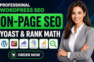 implement wordpress on page SEO using the yoast or rank math plugin
