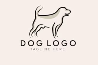 design animal dog pet care veterinary logo