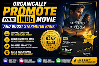 organically promote your imdb movie and boost starmeter rank