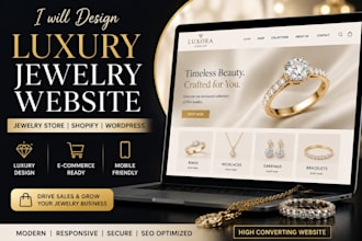 design jewelry website jewelry store jewelry shopify store wordpress luxury