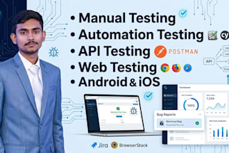 do manual and automation testing for your website