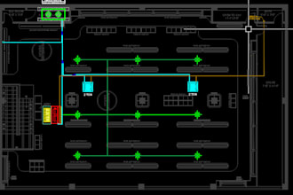 prepare hvac drawings duct layout and mep hvac design in autocad