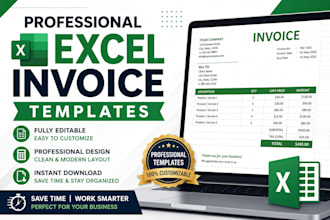 create professional excel invoice templates