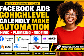 automate gohigh level facebook ads calendly for hvac plumbing roofing leads