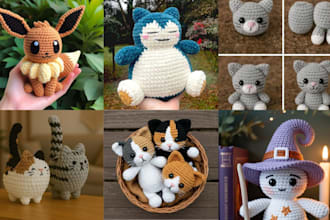 write custom amigurumi crochet patterns with step by step picture tutorials etsy