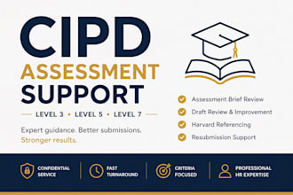 provide expert cipd level 3, 5 and 7 assessment support