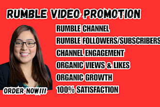 do rumble video promotion