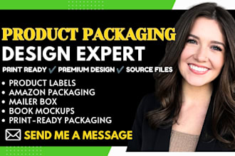 product label design, book product mock up, amazon packaging design, mailer box