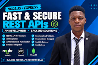 develop a node js rest api backend with express and mongodb