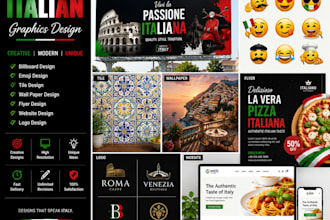 design italia flyer billboard emoji journal packaging mockup tile brochure album
