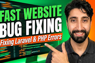 fix wordpress bugs, PHP bugs, laravel bugs, and javascript issues